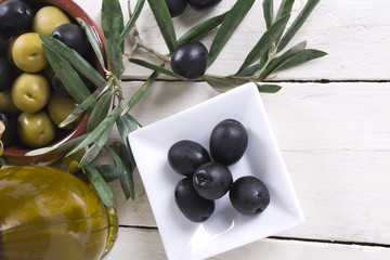 olives and oil