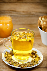 Chamomile - camomile tea on table