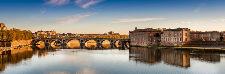 Pont Neuf sur la Garonne à Toulouse, Haute-Garonne en Occitanie, France