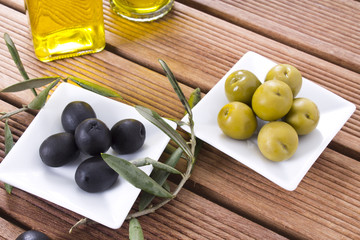 olives and oil