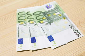 Euro banknotes