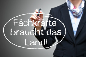 Anzeige - Fachkräfte braucht das Land !