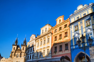 Prague: buildings and architecture details