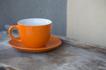 orange cup