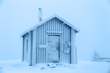 Frozen hut.