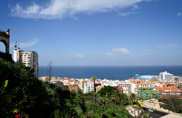 Fototapeta na wymiar Blick auf Puerto de la Cruz