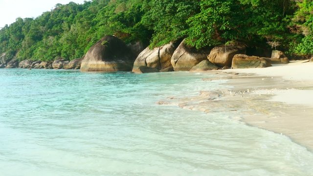 Tropical island sand beach, Ko Miang island (Similan Islands)