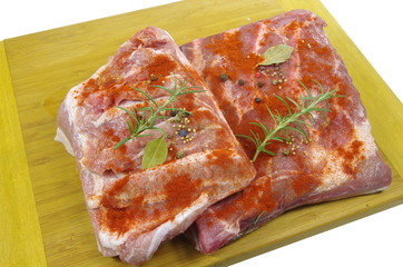 raw bacon