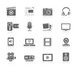 Multimedia icons