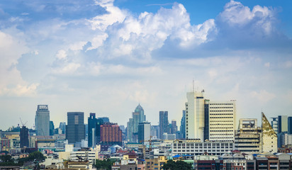 Fototapeta na wymiar View of modern part of Bangkok, Thailand
