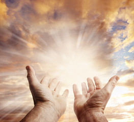 Hands in sky