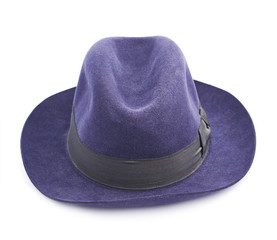 Dark blue hat isolated