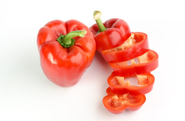 Fresh red bell pepper