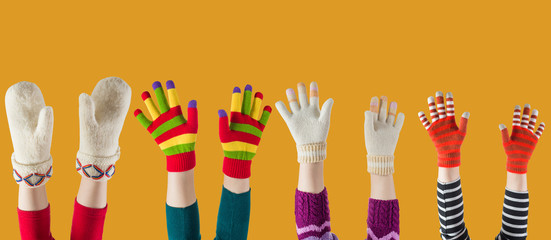 winter mittens and gloves