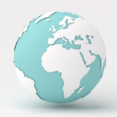 Fototapeta na wymiar earth globe map