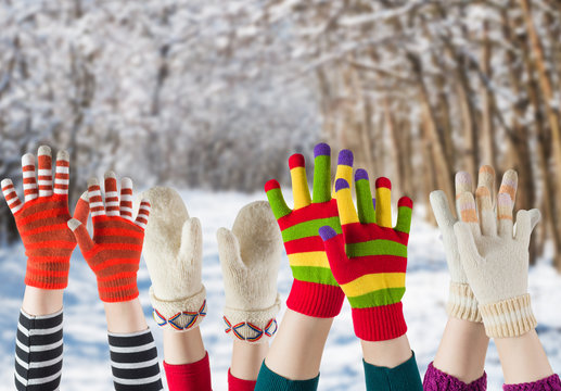 winter mittens and gloves