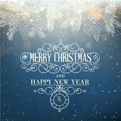 Merry christmas card.