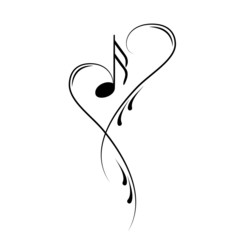 Fototapeta premium Notenschlüssel Noten Musik Vektor