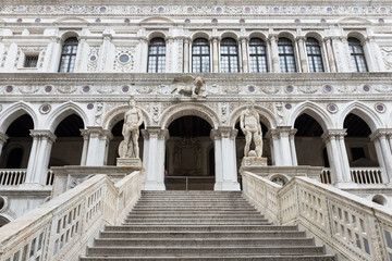 Giant's Stairway of the Doge's Palace, Venice. Italy