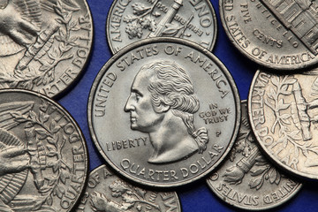 Coins of USA. George Washington
