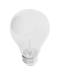 Light bulb isolated on white background