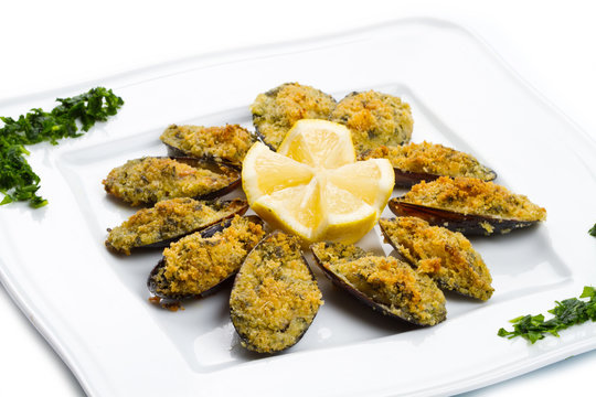 cozze gratinate