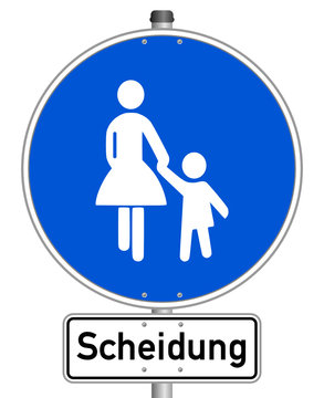 Scheidung Schild  #141201-svg13