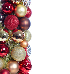 Christmas decoration isolated white.