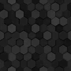 Behang Hexagon Naadloze technologie Vector naadloos patroon