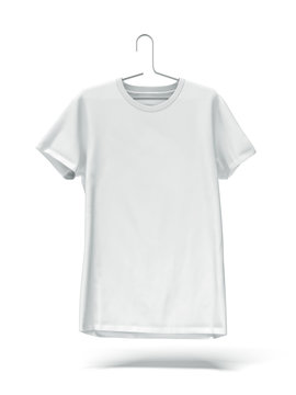 White Tshirt On Hanger