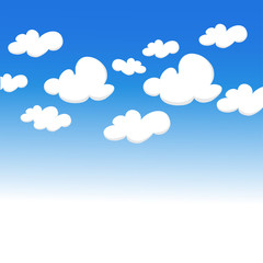 Cloudy blue sky background