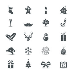 Holiday Icons set (Christmas and New Year) - 74054689