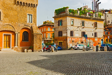 Naklejka premium Piazza de Mercanti in Rome, Italy