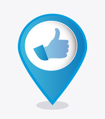 Hands design over white background vector illustration