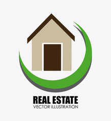 Real estate design over white background vector illustration