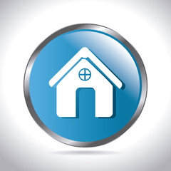 Real estate design over white background vector illustration