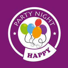 Party design over pink background vector illustration