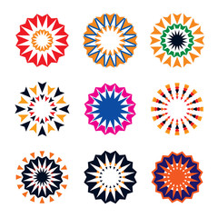 Fototapeta premium Set of color stars