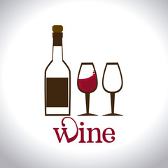 Wine design over white background vector illustration