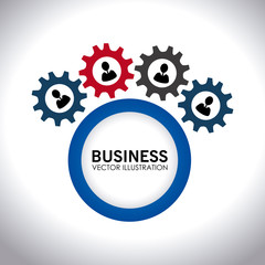 Business design over white background vector illustration