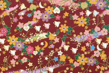 Traditional japanese pattern origami paper