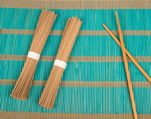 Soba and chopsticks