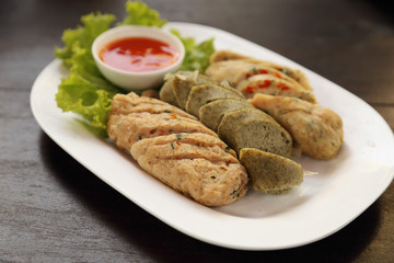 Vietnamese sausage pork with sauce