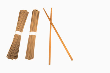 Soba and chopsticks