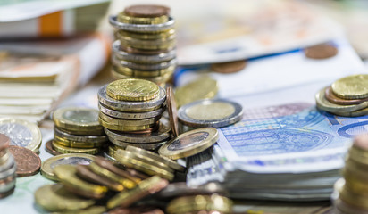 Euro Coins (close-up shot)
