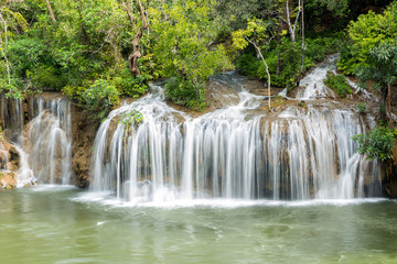 Fototapeta na wymiar Sai Yok Yai waterfall in water season