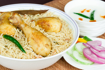 Chicken Biryani Closeup