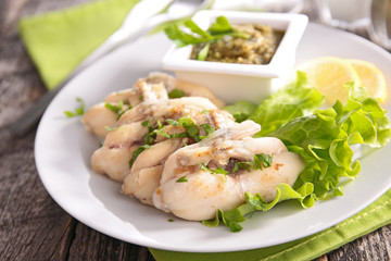 grilled frog leg