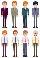 Eight faceless gentlemen