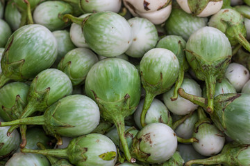 Background of fresh eggplant.